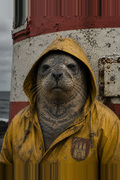 Seehund „The Local“ | Kunstposter