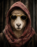 Alpaka "The Nomad" | Kunstposter