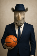 Nashorn „The Heavyweight“ | Kunstposter