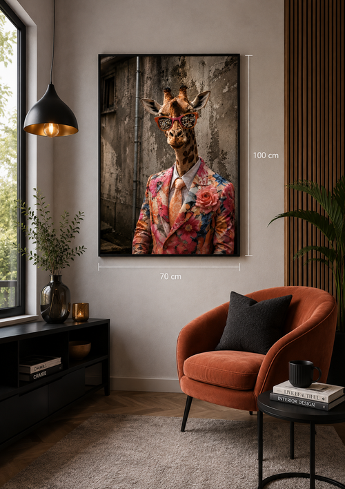 Giraffe „The Dandy“ | Kunstposter
